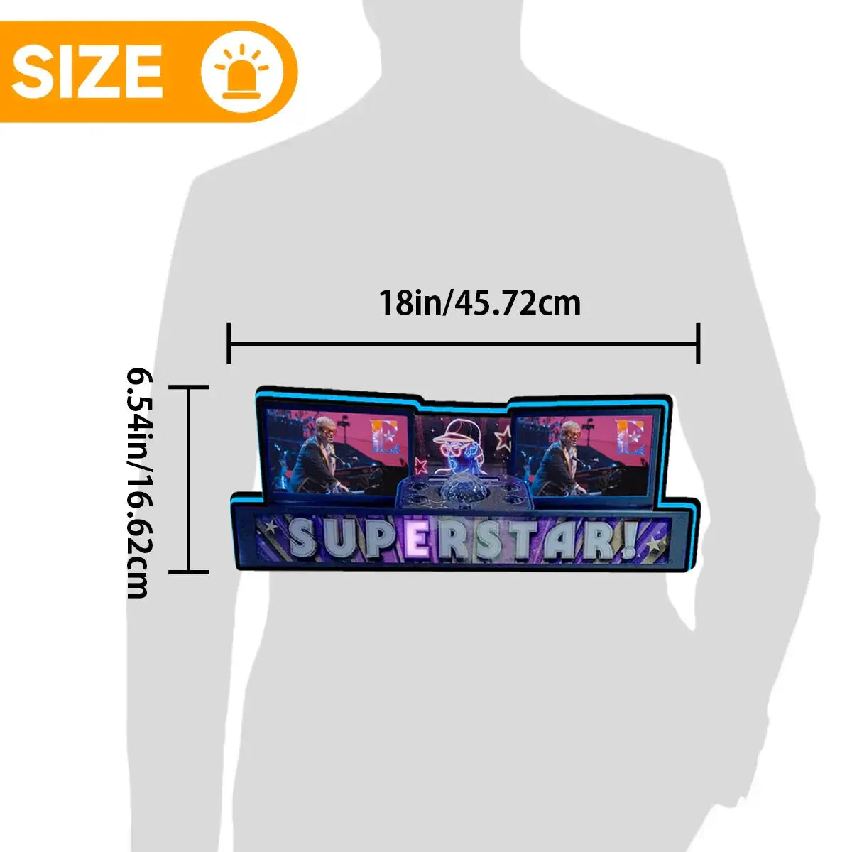 Elton John Pinball Topper for Jersey Jack Pinball Machine, 3D Printed Lightbox USB Powered & Full Dimmable FYLZGO Signs