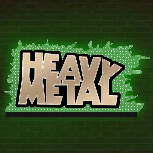 Heavy Metal Topper 3D Acrylic LED Topper, For  Pinball Machine, Pinball Topper FYLZGO Signs