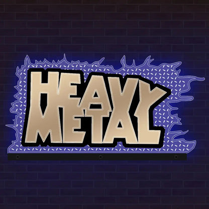Heavy Metal Topper 3D Acrylic LED Topper, For  Pinball Machine, Pinball Topper FYLZGO Signs