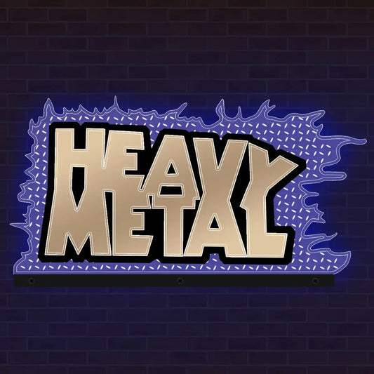 Heavy Metal Topper 3D Acrylic LED Topper, For  Pinball Machine, Pinball Topper FYLZGO Signs
