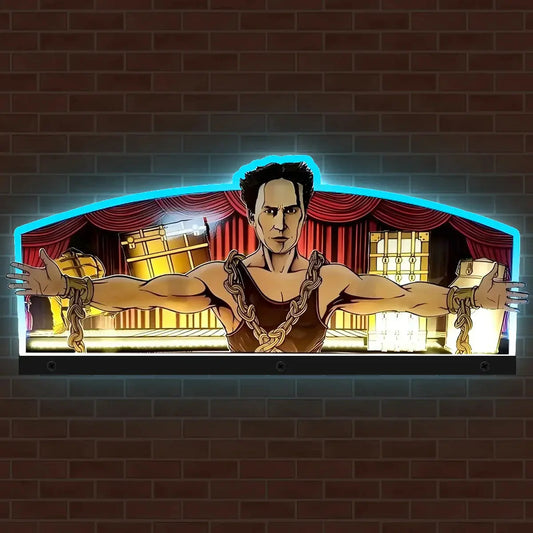 Great Houdini Topper 3D Acrylic LED Topper, For Dutch Pinball Mahine, Pinball Topper FYLZGO Signs