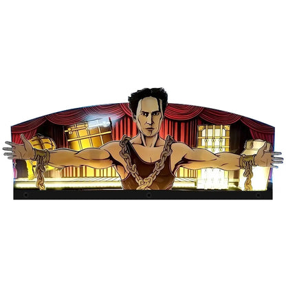 Great Houdini Topper 3D Acrylic LED Topper, For Dutch Pinball Mahine, Pinball Topper FYLZGO Signs