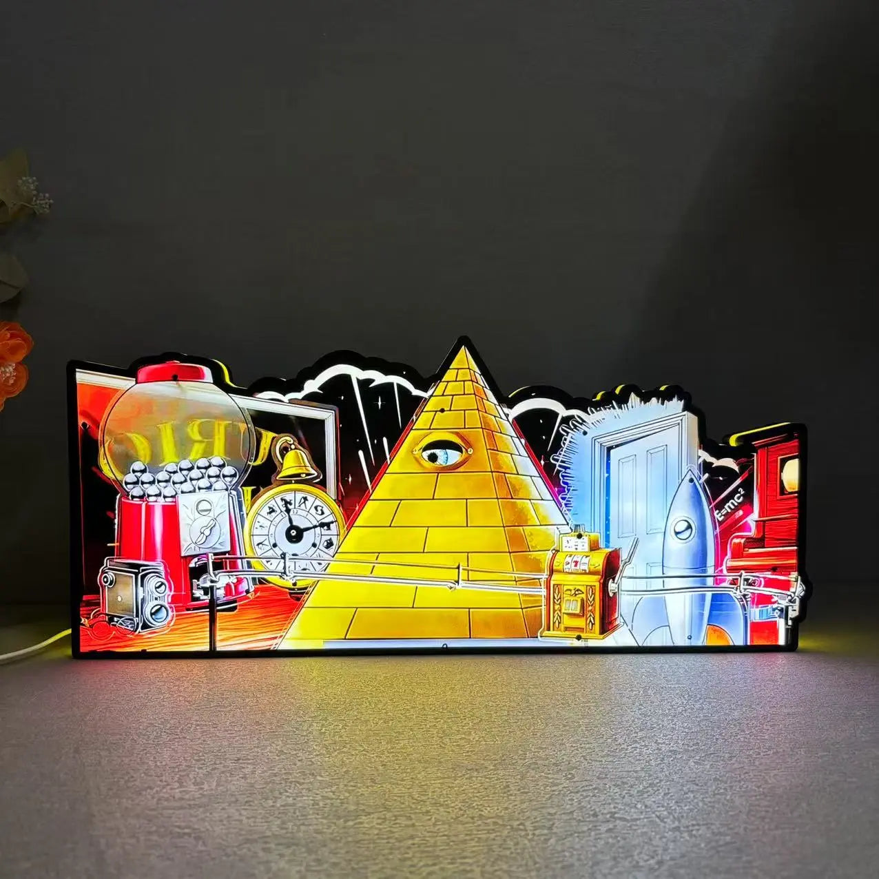 Twilight Zone Led lightbox for Pinball Machine, 3D Printed Lightbox USB Powered & Full Dimmable FYLZGO Signs