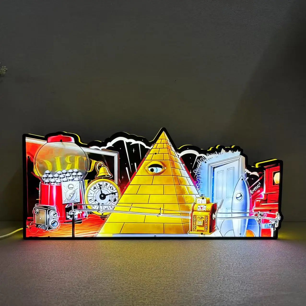 Twilight Zone Led lightbox for Pinball Machine, 3D Printed Lightbox USB Powered & Full Dimmable FYLZGO Signs