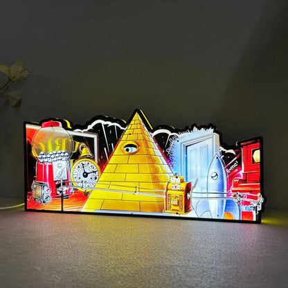 Twilight Zone Led lightbox for Pinball Machine, 3D Printed Lightbox USB Powered & Full Dimmable FYLZGO Signs