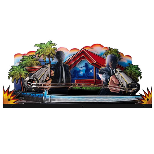 The Electric Playground Pulp Fiction Pinball topper 3D Acrylic LED Topper, for Pinball Machine, Pinball Topper FYLZGO Signs