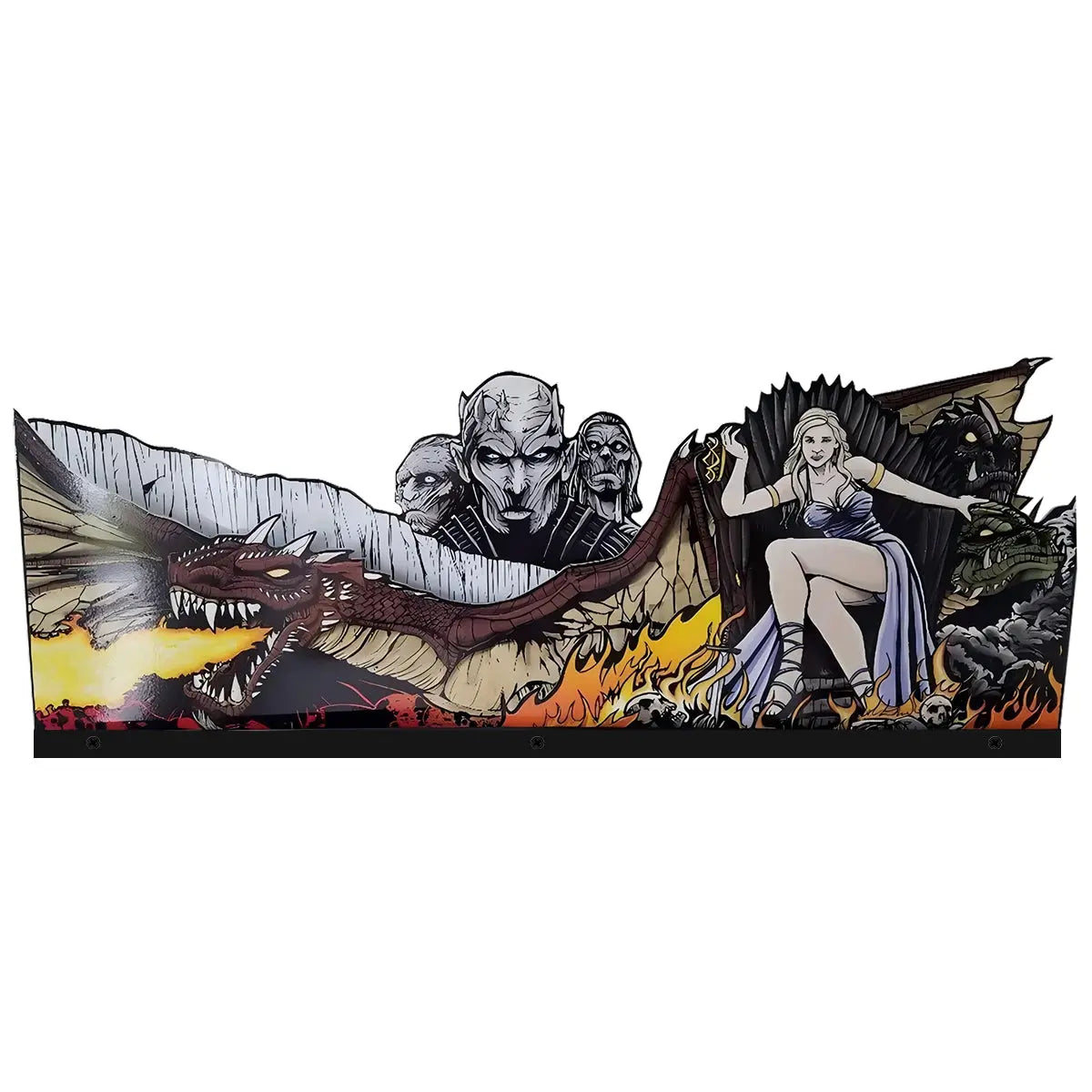Game of Thrones Topper 3D Acrylic LED RGB Topper, For Stern Pinball Mahine, Pinball Topper FYLZGO Signs