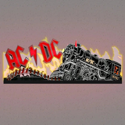 AC/DC Topper 3D Acrylic LED Topper, For Stern Pinball Mahine, Pinball Topper FYLZGO Signs