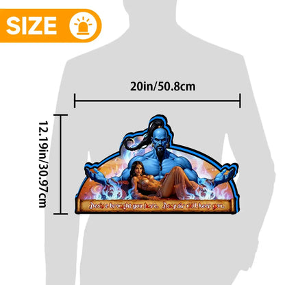 Tales of the Arabian Nights Pinball Topper,  For Williams Pinball Mahine, Pinball Topper for Game Room Decor Man's Cave FYLZGO Signs