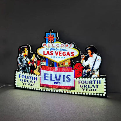 Elvis Presley Pinball Topper 3D Printed LED Light Box, Pinball Arcade Game Lightbox for Rock 'n' Roll Fans,Perfect for Game Room or Pinball Machine FYLZGO Signs