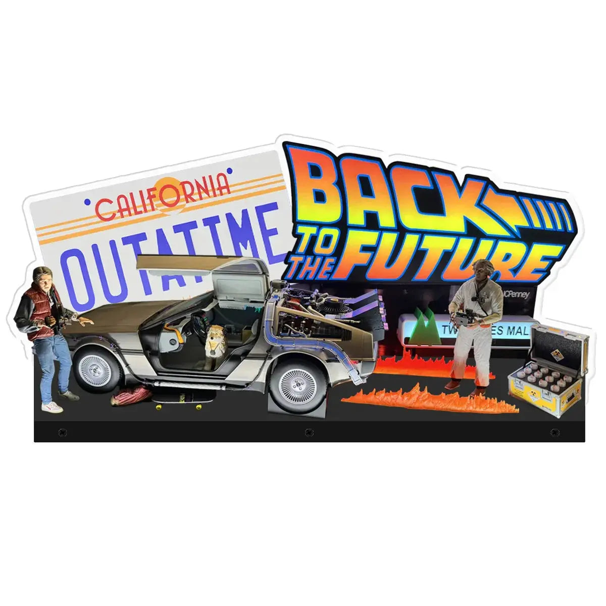 Back to the Future 3D Acrylic LED Topper, For BTTF Pinball Mahine, Pinball Topper FYLZGO Signs
