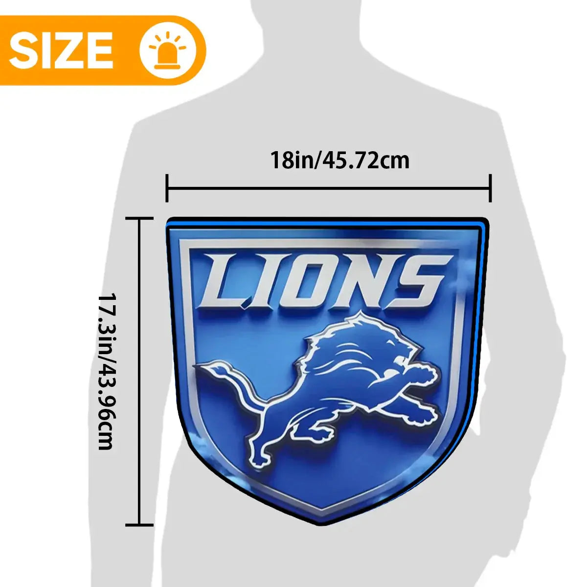 Detroit Lions Team Logo Lightbox / Lamp,Custom NFL Blitz Sports Team Lightbox, Sports Fan Gift, Arcade Game Room Decor FYLZGO Signs