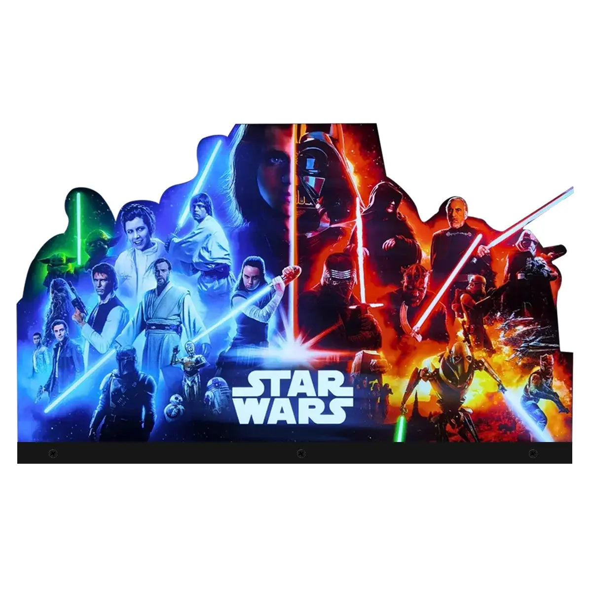 Star Wars Mandalorians Pinball Topper 3D Acrylic LED Topper, for Pinball Machine, Pinball Topper FYLZGO Signs