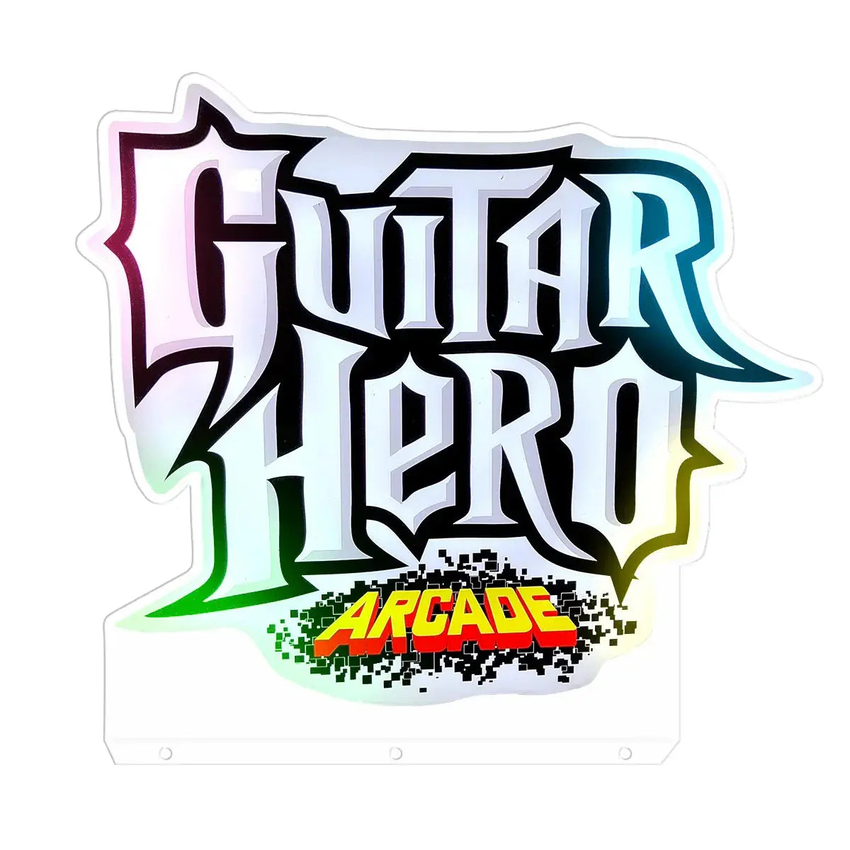 Guitar Hero Pinball Topper 3D Acrylic LED Topper, For Pinball Mahine, Pinball Topper FYLZGO Signs