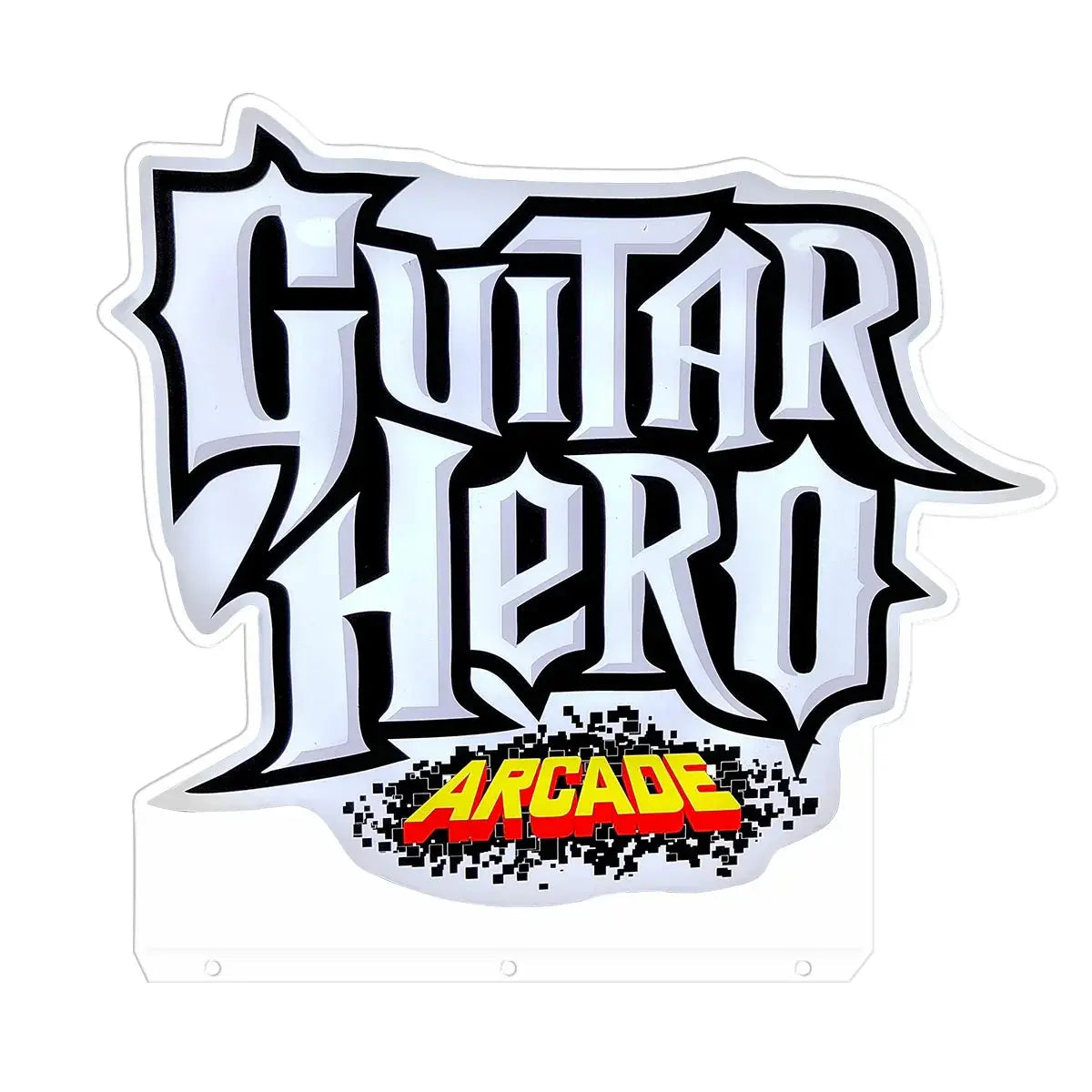 Guitar Hero Pinball Topper 3D Acrylic LED Topper, For Pinball Mahine, Pinball Topper FYLZGO Signs