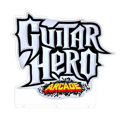 Guitar Hero Pinball Topper 3D Acrylic LED Topper, For Pinball Mahine, Pinball Topper FYLZGO Signs