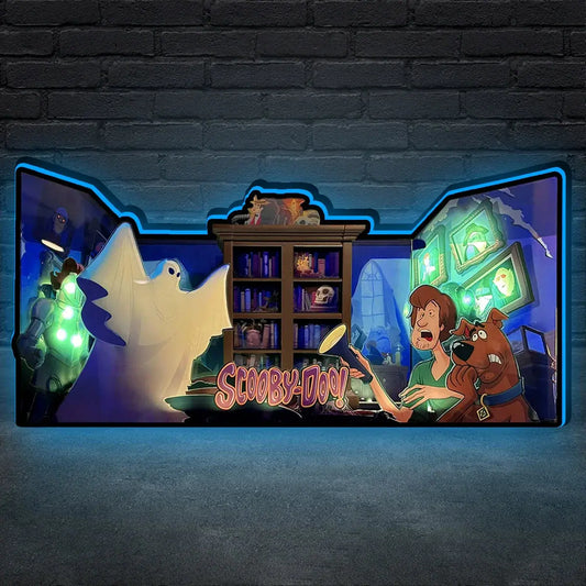 Scooby Doo Pinball Topper LED Sign, 3D Printed Lightbox, USB Powered & Full Dimmable FYLZGO Signs