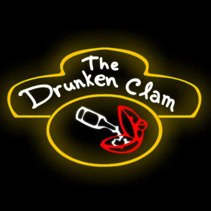 The Drunken Clam 20"x16" Family Guy Arcade Neon Sign USB Powered for Bar Sign Neon Sign Dimmable LED Neon Light Sign for Playroom Light Man Cave Game Room Bar FYLZGO Signs
