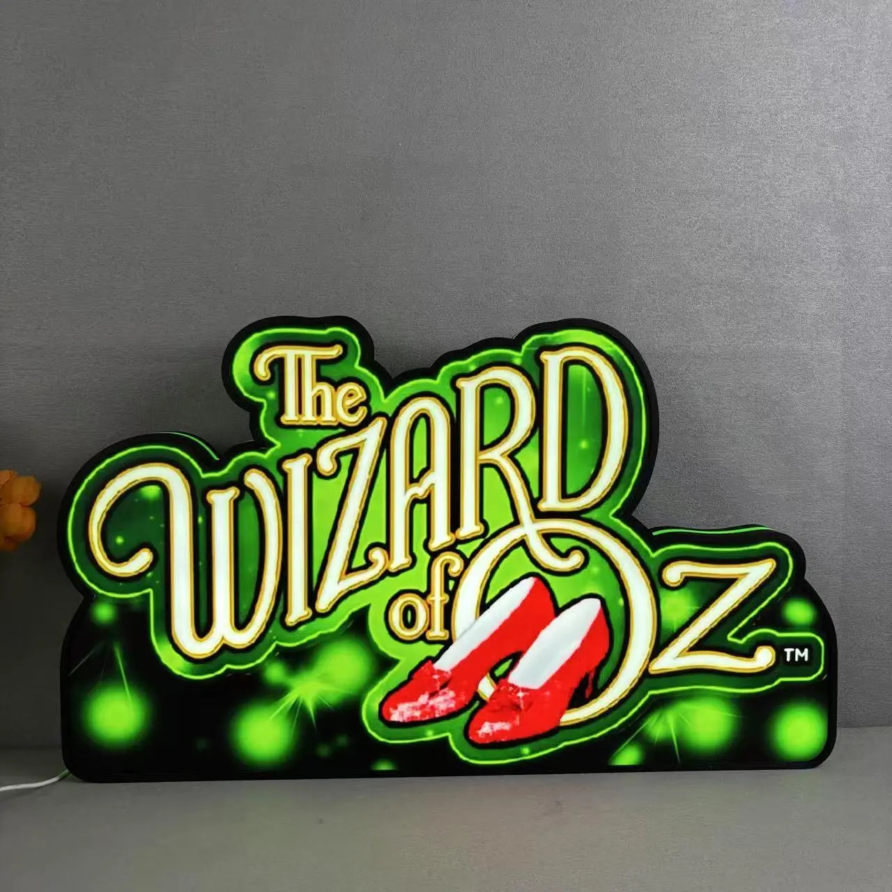 Wizard of Oz Pinball Logo Led lightbox for Pinball Machine, 3D Printed Lightbox USB Powered & Full Dimmable FYLZGO Signs