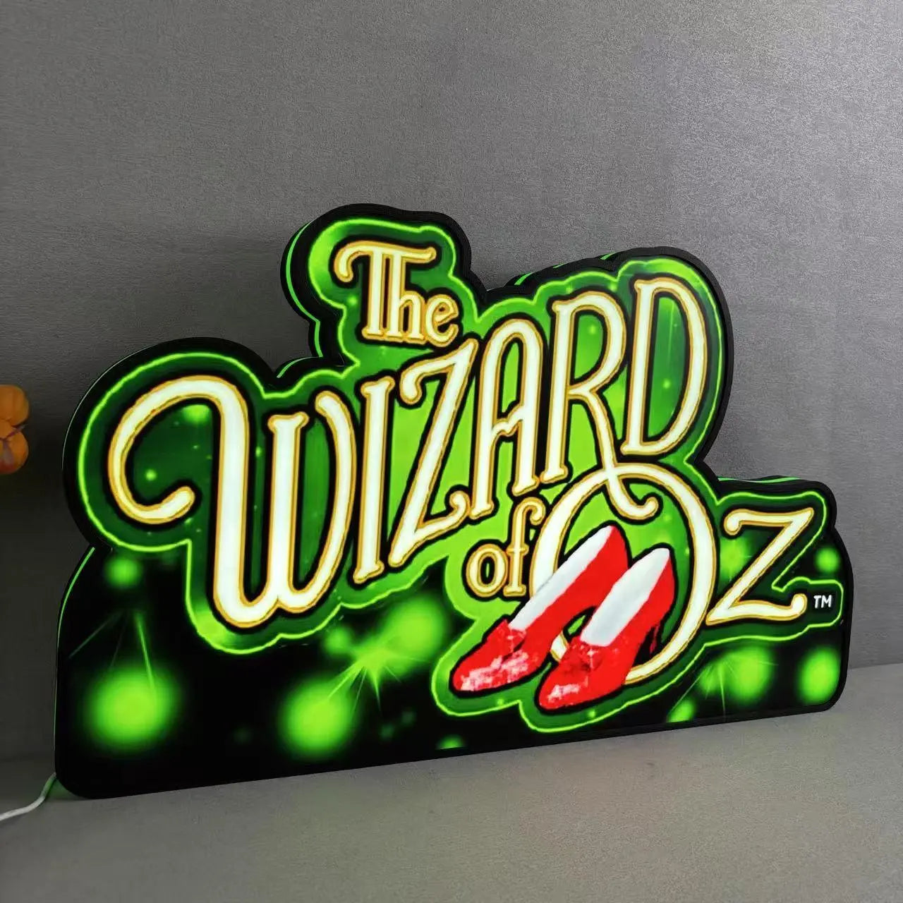 Wizard of Oz Pinball Logo Led lightbox for Pinball Machine, 3D Printed Lightbox USB Powered & Full Dimmable FYLZGO Signs