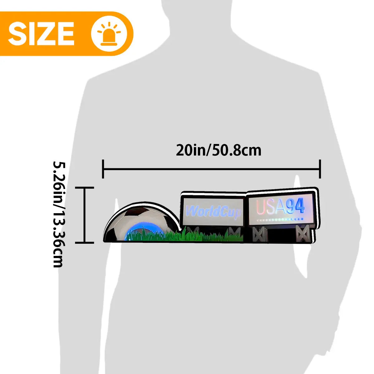 Custom World Cup USA 94 Pinball Topper Lightbox, 3D Printed Lightbox Powered by USB Band Dimm FYLZGO Signs