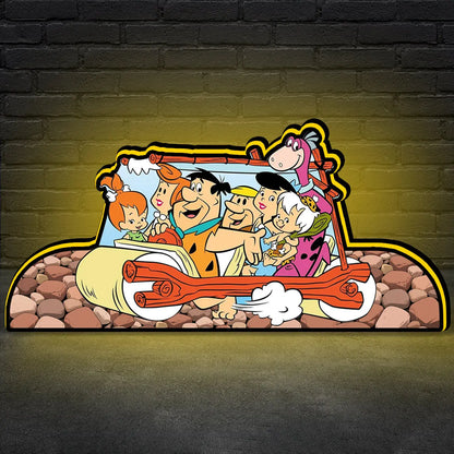 Flintstones Pinball Topper, for The Williams Pinball Machine, Video Game Machine LED Lightbox , Pinball Arcade Decor for Pinball Machine FYLZGO Signs