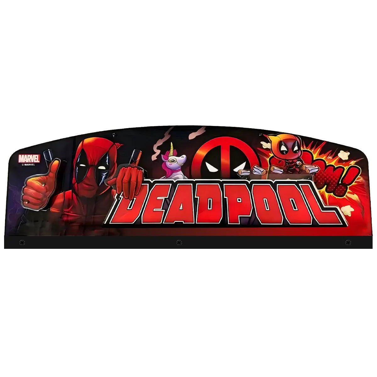 Deadpool Topper 3D Acrylic LED Topper, for Stern Pinball Machine, Pinball Topper FYLZGO Signs