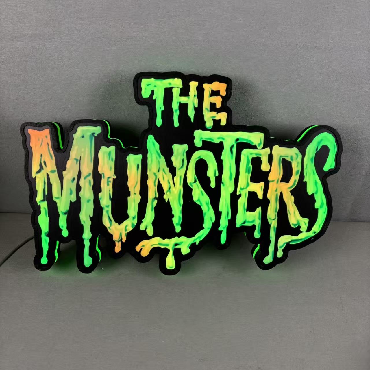 The Munsters Pinball LED Lightbox, The Munsters Pinball Topper, USB powered and with Dimming Function, design for Stern Pinball FYLZGO Signs