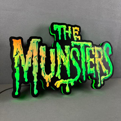 The Munsters Pinball LED Lightbox, The Munsters Pinball Topper, USB powered and with Dimming Function, design for Stern Pinball FYLZGO Signs