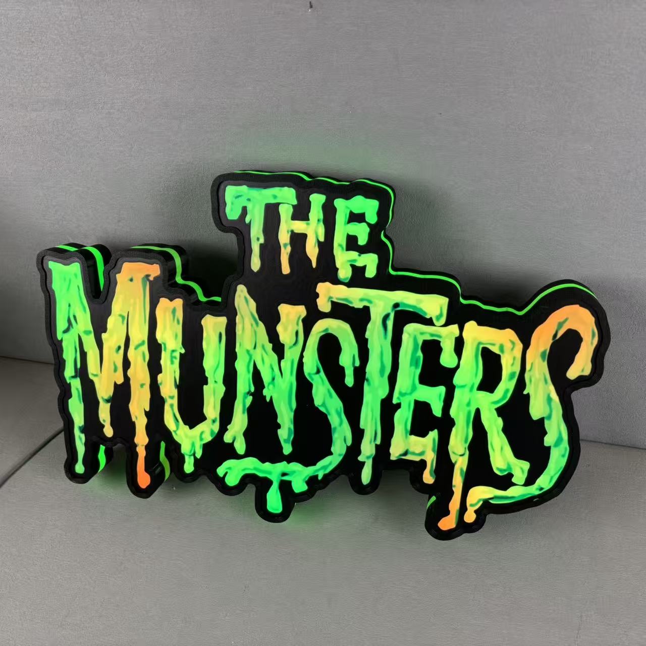 The Munsters Pinball LED Lightbox, The Munsters Pinball Topper, USB powered and with Dimming Function, design for Stern Pinball FYLZGO Signs