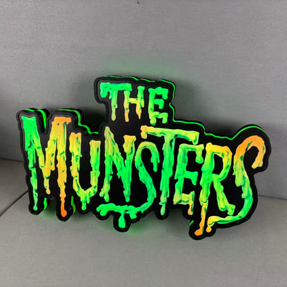 The Munsters Pinball LED Lightbox, The Munsters Pinball Topper, USB powered and with Dimming Function, design for Stern Pinball FYLZGO Signs