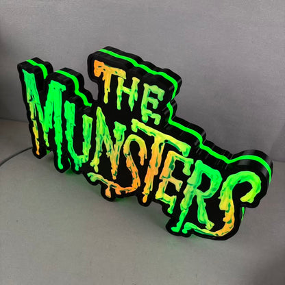 The Munsters Pinball LED Lightbox, The Munsters Pinball Topper, USB powered and with Dimming Function, design for Stern Pinball FYLZGO Signs