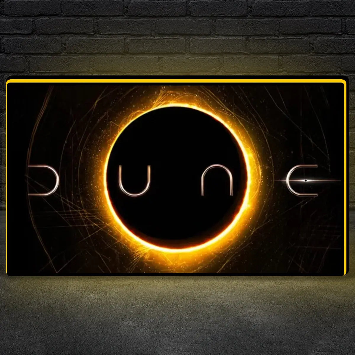 Dune Logo 3D Printed Lightbox for Barrels of Fun Pinball Machine, Powered by USB Band Dimm Wall Art Decor Man's Cave FYLZGO Signs