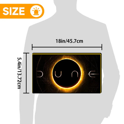 Dune Logo 3D Printed Lightbox for Barrels of Fun Pinball Machine, Powered by USB Band Dimm Wall Art Decor Man's Cave FYLZGO Signs