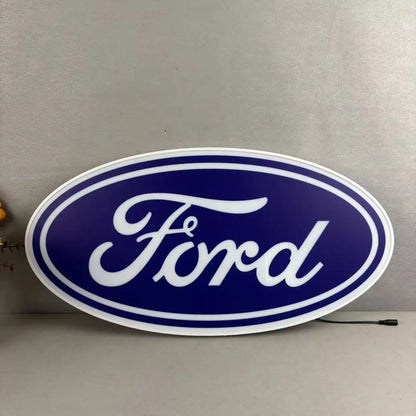 Ford Logo Car Logo LED Lightbox 3D Printed Lightbox FYLZGO Signs