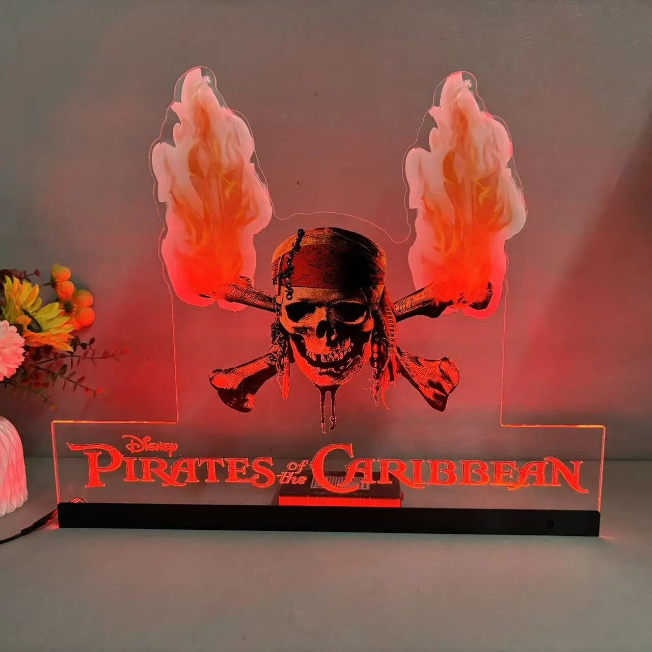 Pirates of the Caribbean Pinball Topper Acrylic RGB LED Topper, For Jersey Jack JJP Pinball Machine FYLZGO Signs