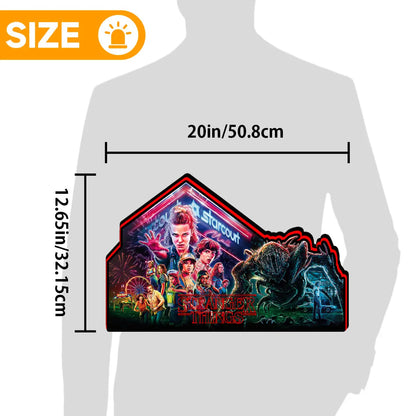 Stranger Things Pinball Topper Lightbox Arcade Gaming Light box for Man's Cave FYLZGO Signs