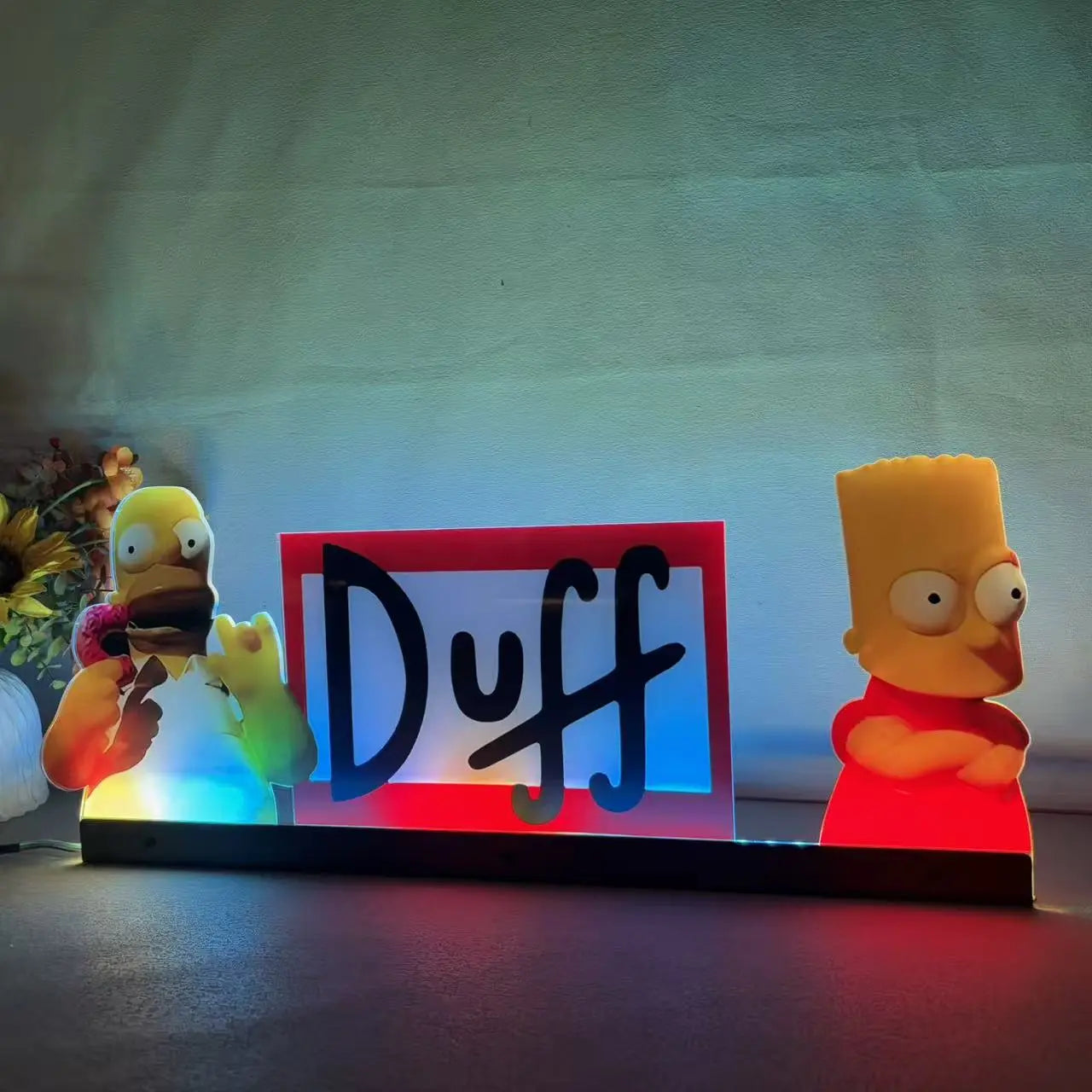 The SImpsons Duff Topper 3D Acrylic LED Topper, for Data East Pinball Machine, Pinball Topper FYLZGO Signs