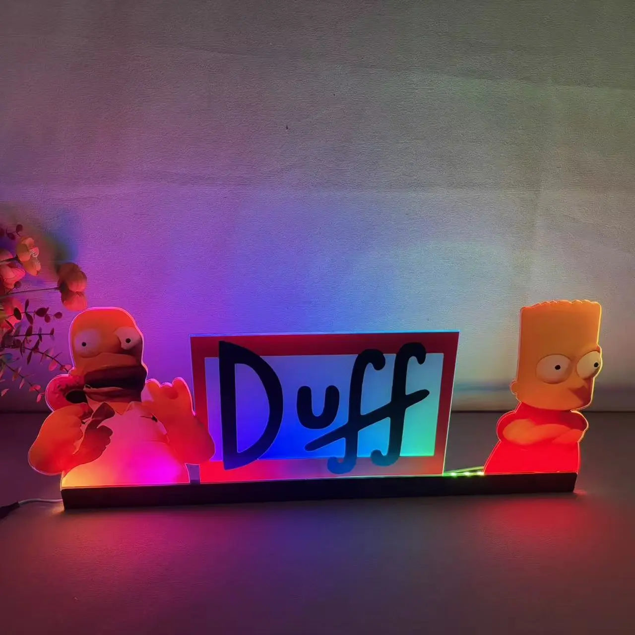 The SImpsons Duff Topper 3D Acrylic LED Topper, for Data East Pinball Machine, Pinball Topper FYLZGO Signs