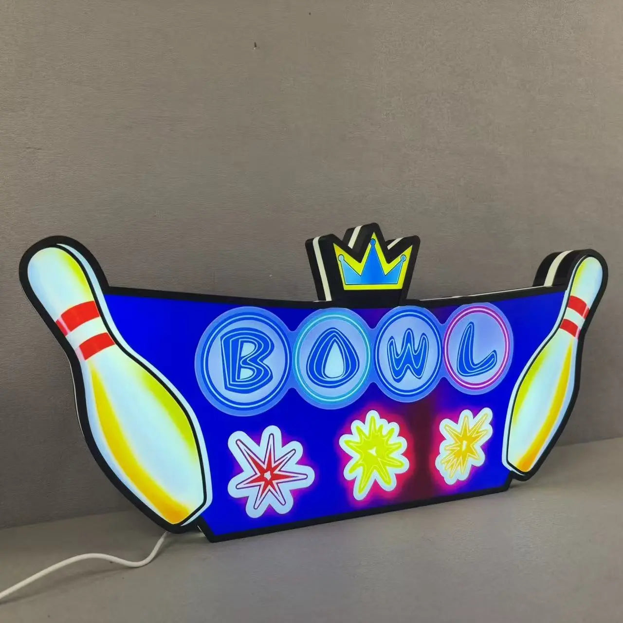 Custom The Big Lebowski Pinball Machine Led Topper Led lightbox, 3D Printed Lightbox USB Powered & Full Dimmable FYLZGO Signs