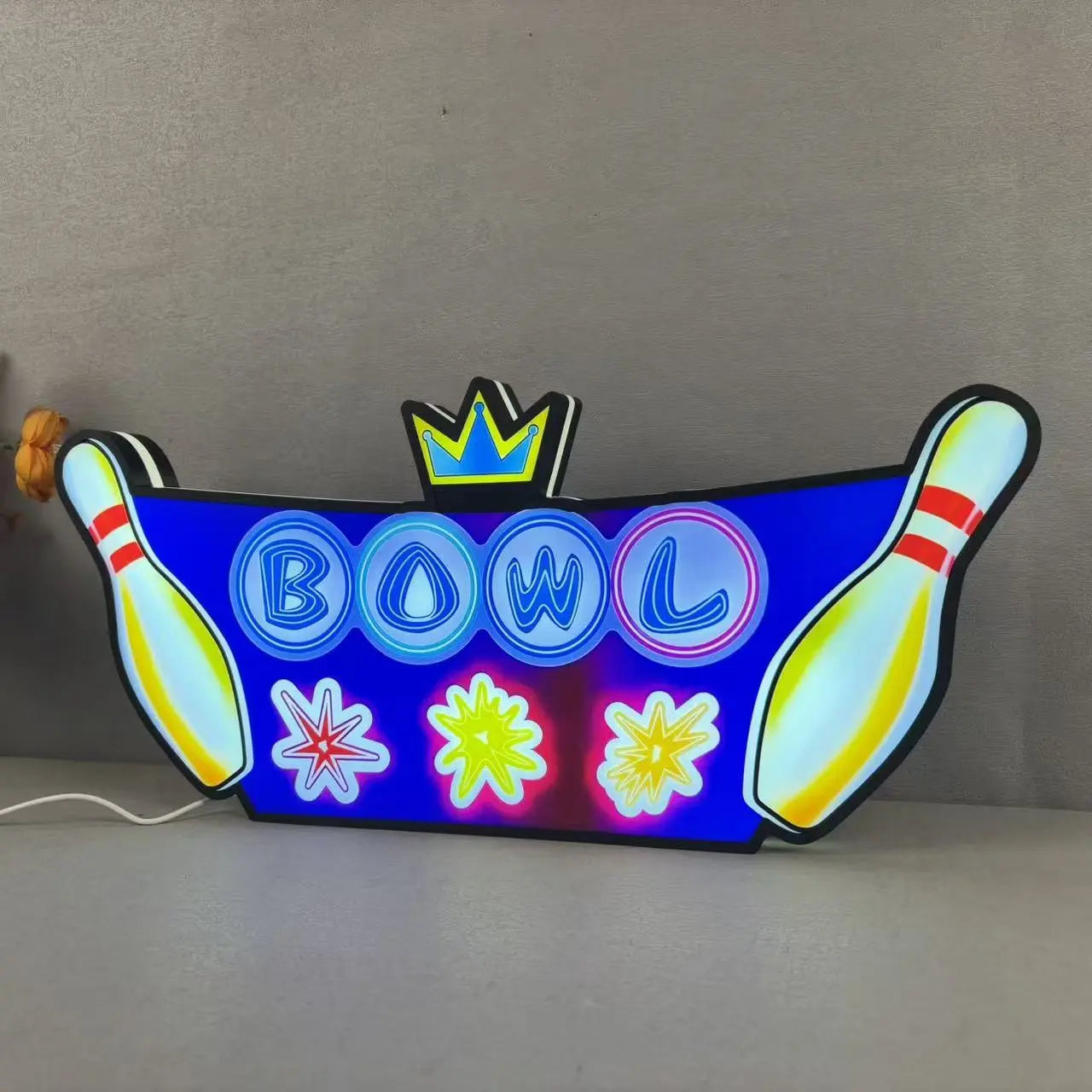 Custom The Big Lebowski Pinball Machine Led Topper Led lightbox, 3D Printed Lightbox USB Powered & Full Dimmable FYLZGO Signs