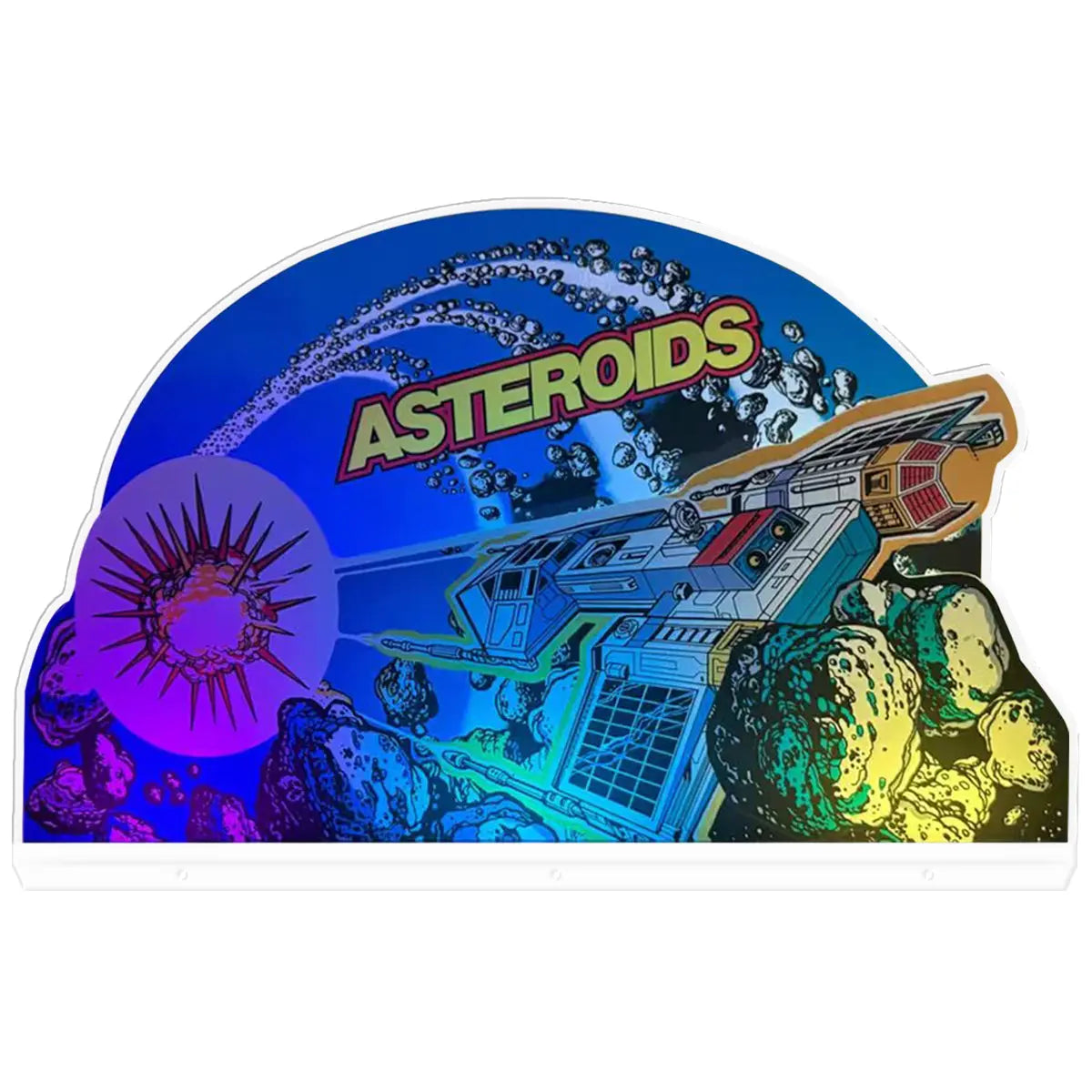 Asteroids Arcade 3D Acrylic LED Topper, For Arcade Game Art Repro Game Machine, Arcade Topper FYLZGO Signs