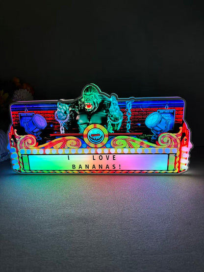 New Arrival King Kong Pinball 3D LED Light Box, for Stern Pinball Arcade Game fans,  Pinball Arcade Decor NEOUNIK Signs