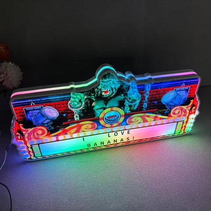 New Arrival King Kong Pinball 3D LED Light Box, for Stern Pinball Arcade Game fans,  Pinball Arcade Decor NEOUNIK Signs