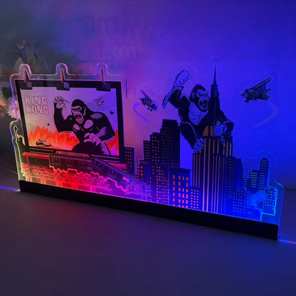 Kingkong The Eighth Wonder 3D Acrylic LED Topper, for Stern Pinball Machine, Pinball Topper NEOUNIK Signs