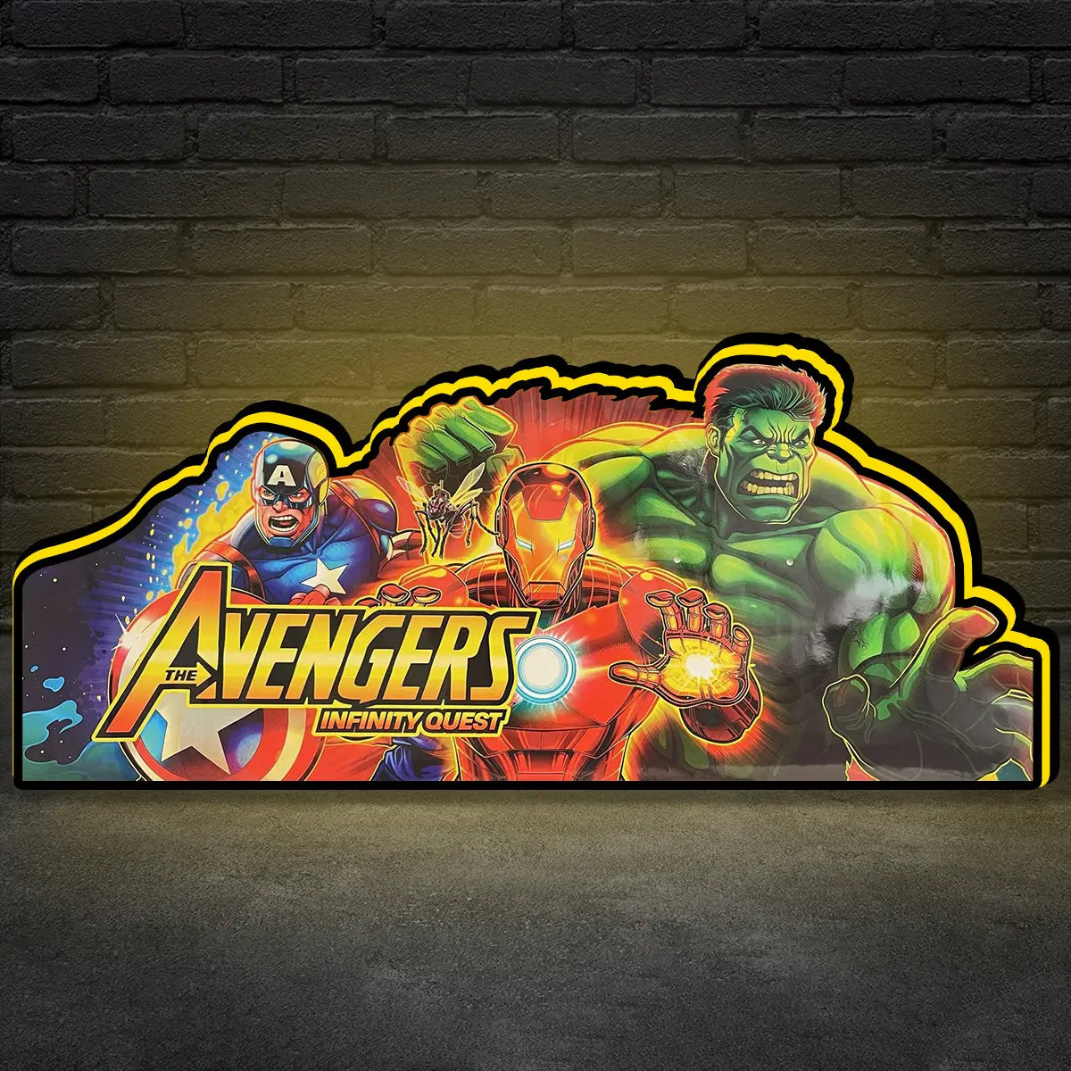 Avengers Topper Pinball 3D LED Light Box, for Stern Pinball Arcade Game fans,  Pinball Arcade Decor FYLZGO Signs