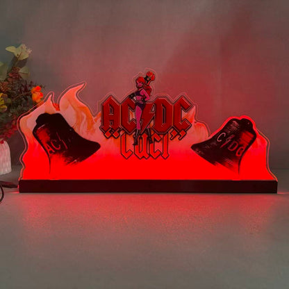 AC/DC Luci Topper 3D Acrylic LED Topper, For  Pinball Mahine,  for AC/DC pinball fans NEOUNIK Signs