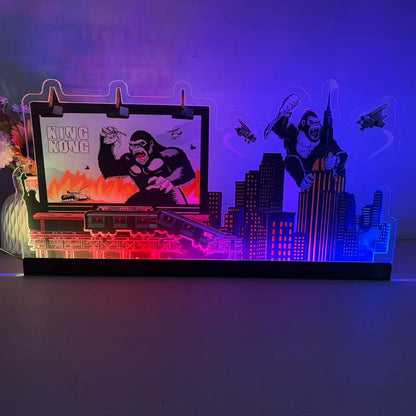 Kingkong The Eighth Wonder 3D Acrylic LED Topper, for Stern Pinball Machine, Pinball Topper NEOUNIK Signs