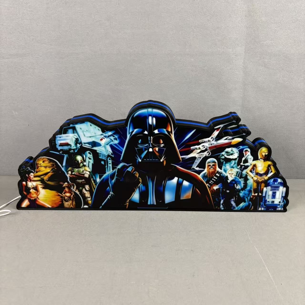 Star Wars, Fall of the Empire 3D Pinball Topper, Vader & Legends, USB powered and with Dimming Function, design for Stern Star Wars Pinball Machine NEOUNIK Signs