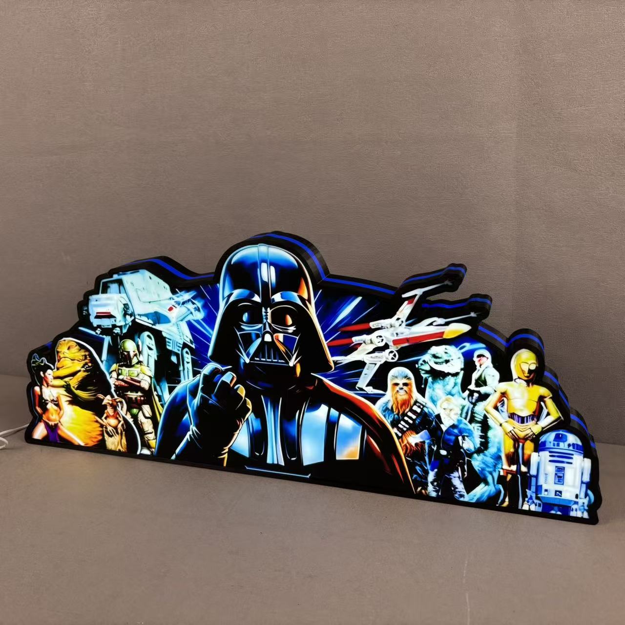 Star Wars, Fall of the Empire 3D Pinball Topper, Vader & Legends, USB powered and with Dimming Function, design for Stern Star Wars Pinball Machine NEOUNIK Signs
